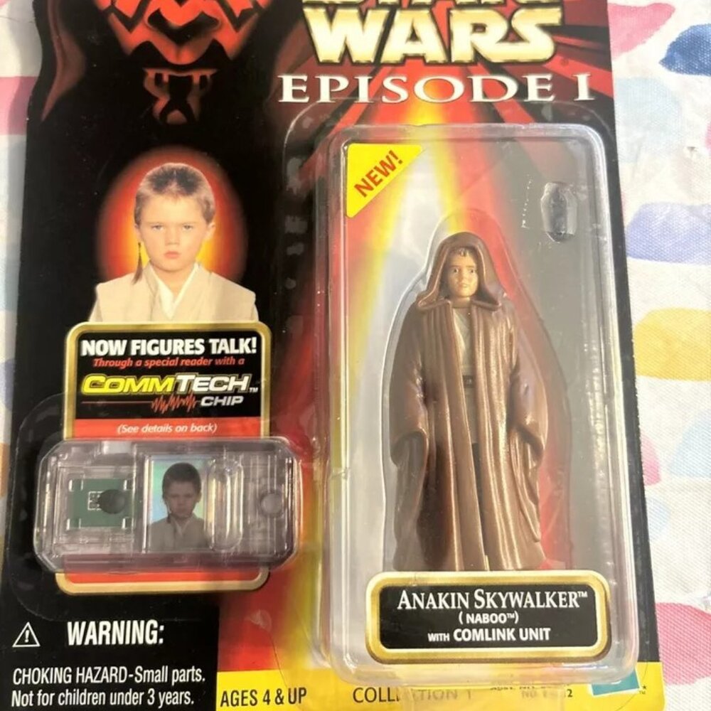 STAR WARS Episode 1 TPM PADAWAN ANAKIN SKYWALKER Figure w/ JEDI QUEST CONTEST